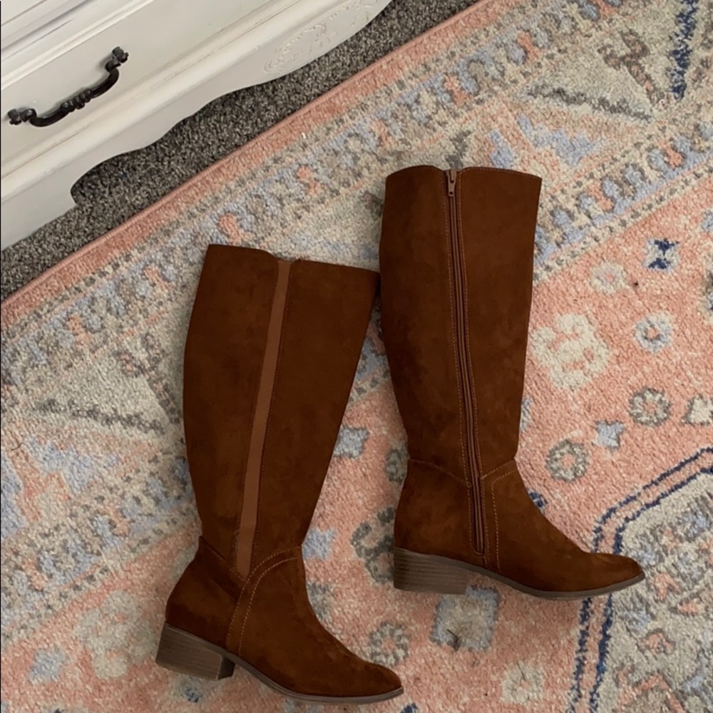 Target brown suede boots
